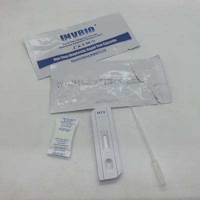 بسته بندی OEM کیت تست سریع یک مرحله ای با حساسیت بالا / آنتی بادی HIV 1/2 عفونت کامل خون