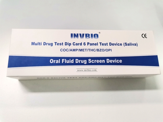 40ng/ml 6 پنل مایع تست داروی بزاق خوراکی با دقت بالا