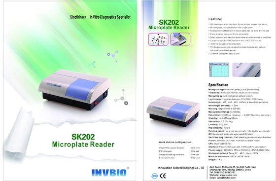 Invbio Elisa Microplate Washer with 96 Well Elisa Plate Reader For Lab