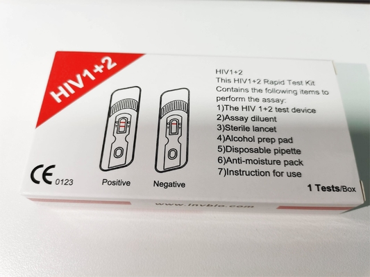 کیت تست One Step Oem Packing Anti Hiv 1 and 2 با حساسیت بالا