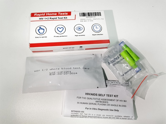 نوع 1 نوع 2 کیت های تست سریع HIV 99.5٪ ویژگی 25 عدد در هر جعبه