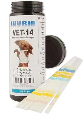 برند INVBIO Fast Delivery VET نوار تست ادرار حیوانات خانگی 14 پارامتری سوپر مارکت