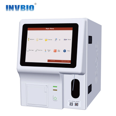 INVBIO716 Plus 3 قسمتی آنالایزر هماتولوژی RBC WBC HGB و WBC تمام اتوماتیک TFT LCD