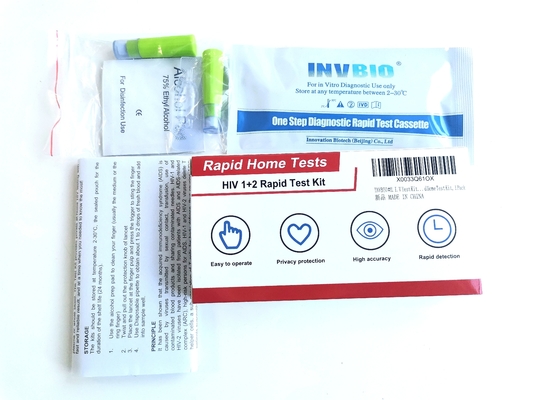 کیت های تست سریع ISO 13485 برای HIV نوع 1 نوع 2 در خانه