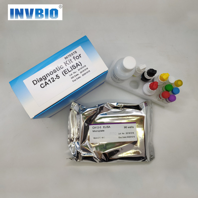 کیت تست الایزا در شرایط آزمایشگاهی تعیین کمی آنتی ژن سرطان انسانی 125 CA 12-5