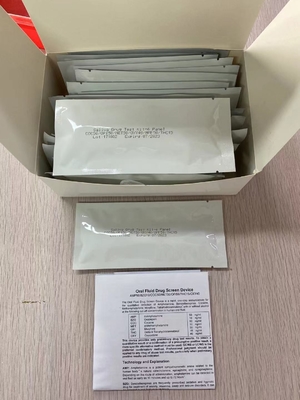 6 کیت تست سوء مصرف مواد خوراکی مایع خوراکی چند پانل FDA AMP / MET / COC / OPI / THC / BZO