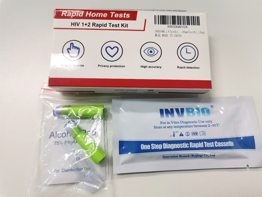کیت تست سریع آنتی بادی HIV 1+2 خون کامل 25 عدد/جعبه