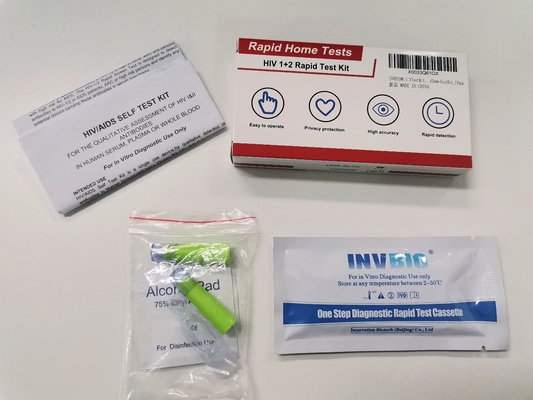 کیت های آزمایش سریع HIV 1+2 خون HIV AIDS Testing CE تایید شده است