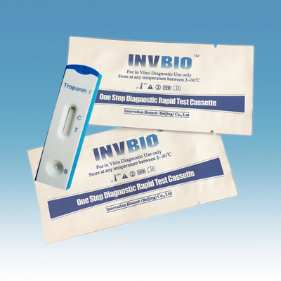 1.0ng/Ml انفارکتوس میوکارد Mi Ctni Cardiac Troponin I کیت تست سریع Invbio