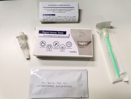 تست دقیق صفحه نمایش سریع HIV 1 و 2 تست آسان در خانه بدون بزاق خون خوراکی