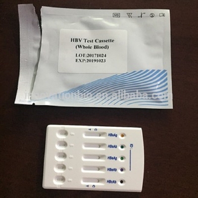 کارتهای دقیق پزشکی IVD Hbv آزمایش سریع تشخیصی چند 5