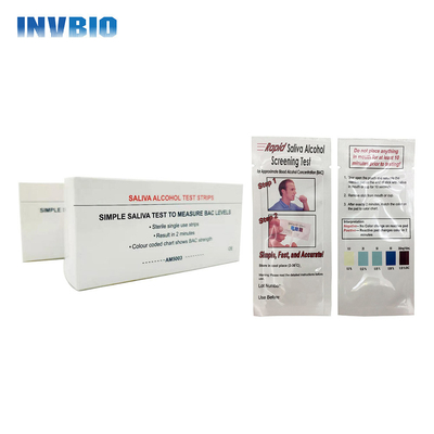 INVBIO Personal One Step Saliva Alcohol نوار تست 25 نوار / جعبه