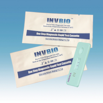 کارت کاست 4.00 میلی متری MDA Tenamfetamine Accurate Drug Test Kits Card