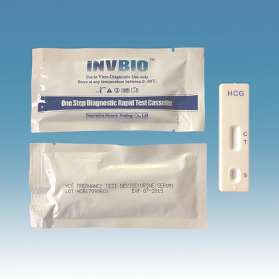 25mlU/Ml کیت تست باروری کارت تست Hcg بارداری CE ISO 13485