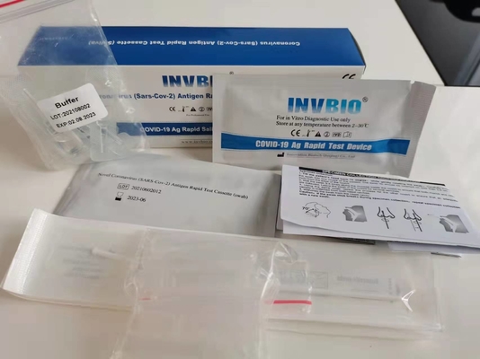 کارت کیت تست آنتی ژن SARS-CoV-2 Rapid Rtk Nasal Swab در خانه فهرست مشترک اتحادیه اروپا
