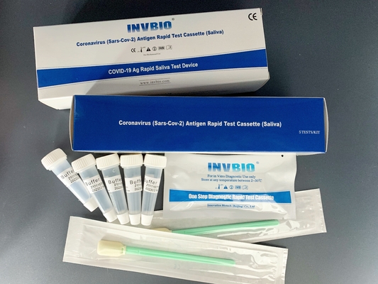 INVBIO Accuracy Coronavirus Saliva Rtk Test 5pcs/ Box Qualitative Detection