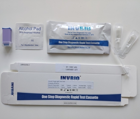 کیت تست آنتی بادی IgG IgM کرونا ویروس SARS-CoV-2 خودآزمایی یک مرحله ای INVBIO
