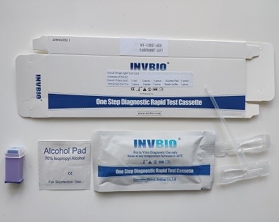کیت تست آنتی بادی IgG IgM کرونا ویروس SARS-CoV-2 خودآزمایی یک مرحله ای INVBIO