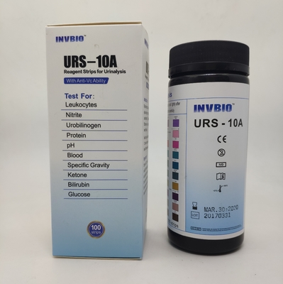 INVBIO 10 پارامتر تست نوارهای آزمایش ادرار در شرایط آزمایشگاهی