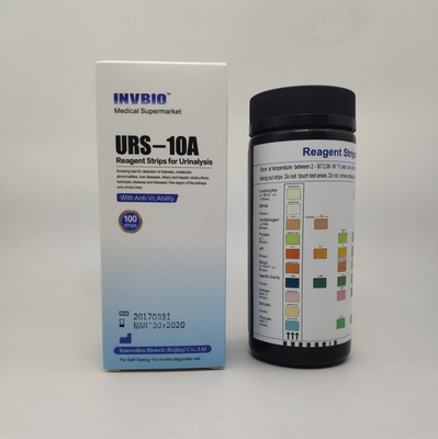 INVBIO 10 پارامتر تست نوارهای آزمایش ادرار در شرایط آزمایشگاهی