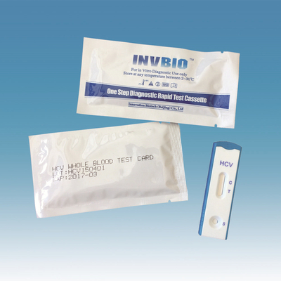 کیت تست سریع بیماری عفونی ضد Hcv دستگاه کاست 25 عدد/جعبه